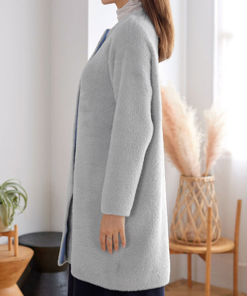 シャギーニットコーディガン