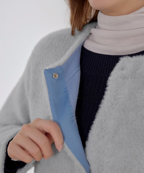 シャギーニットコーディガン