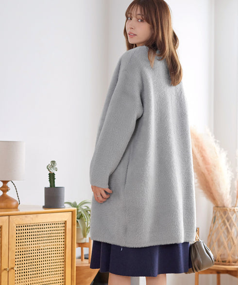 シャギーニットコーディガン