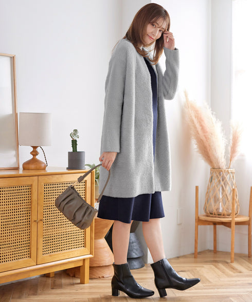 シャギーニットコーディガン