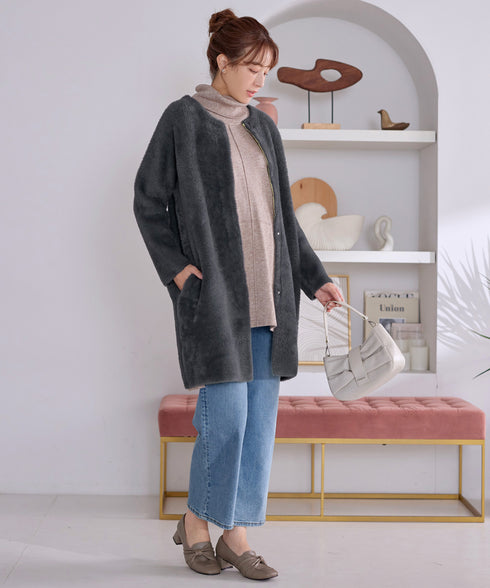 シャギーニットコーディガン