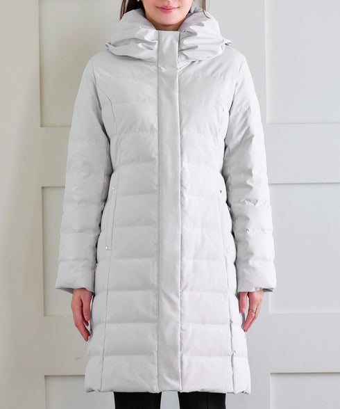 ミドル丈ダウンコート