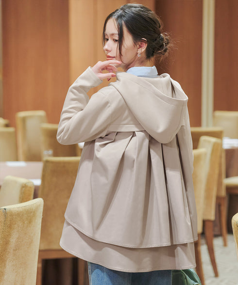 異素材ドッキングフーディー