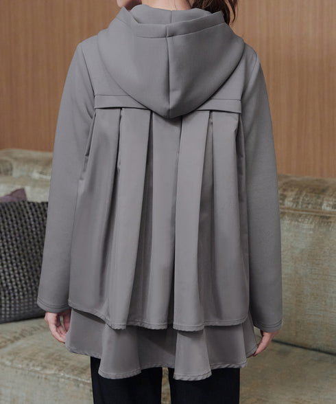 異素材ドッキングフーディー