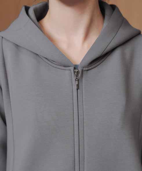 異素材ドッキングフーディー