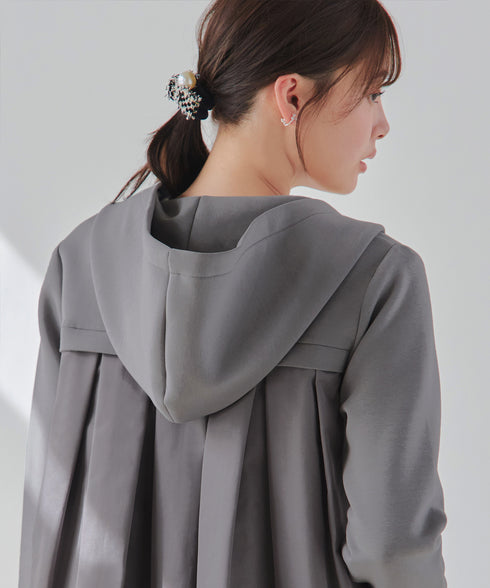 異素材ドッキングフーディー