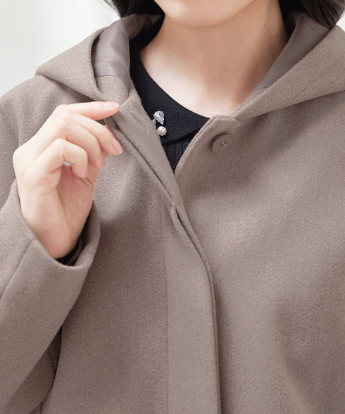 フーデットショートコート