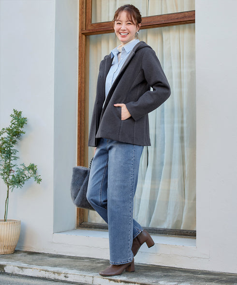 フーデットショートコート