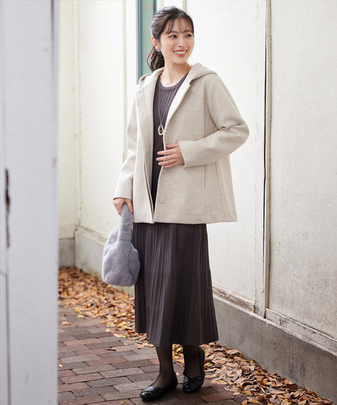 フーデットショートコート