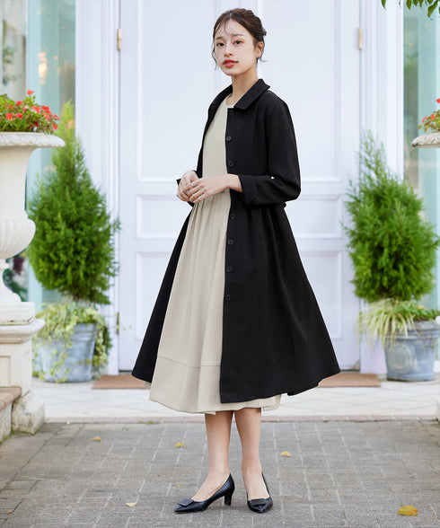 ステンカラードレスコート