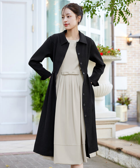 ステンカラードレスコート