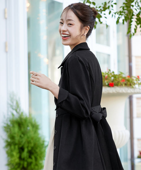 ステンカラードレスコート