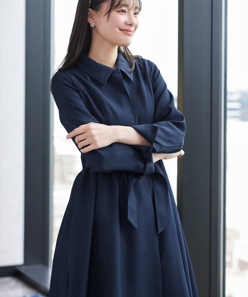 ステンカラードレスコート