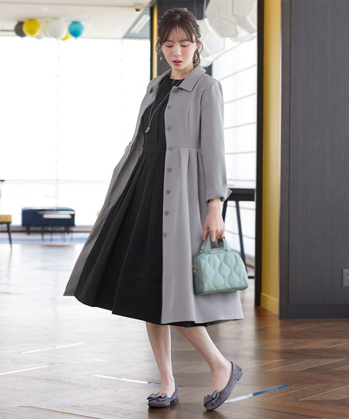 ステンカラードレスコート