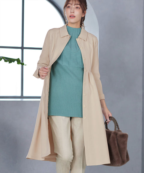 ステンカラードレスコート