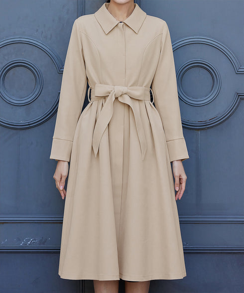 ステンカラードレスコート