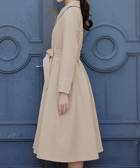 ステンカラードレスコート