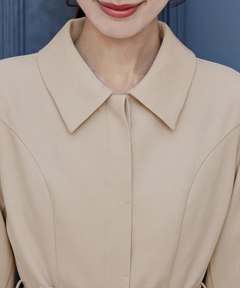 ステンカラードレスコート