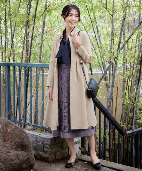 ステンカラードレスコート