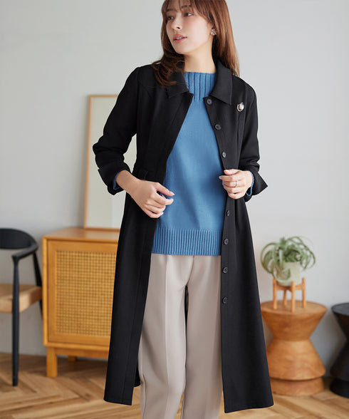 ステンカラードレスコート