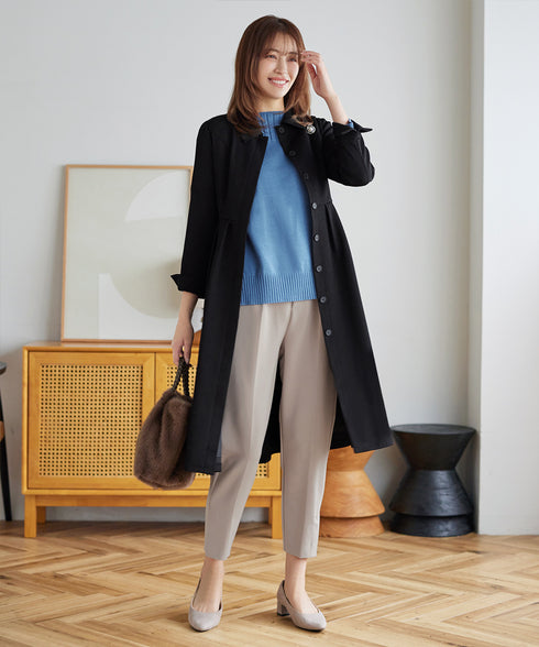 ステンカラードレスコート