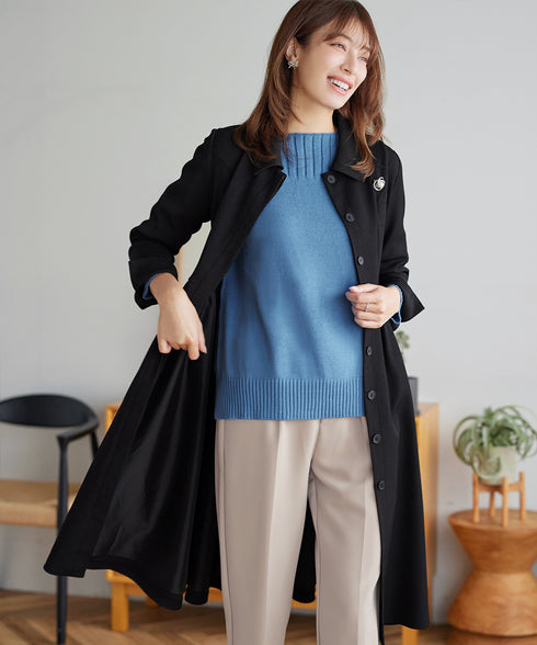 ステンカラードレスコート