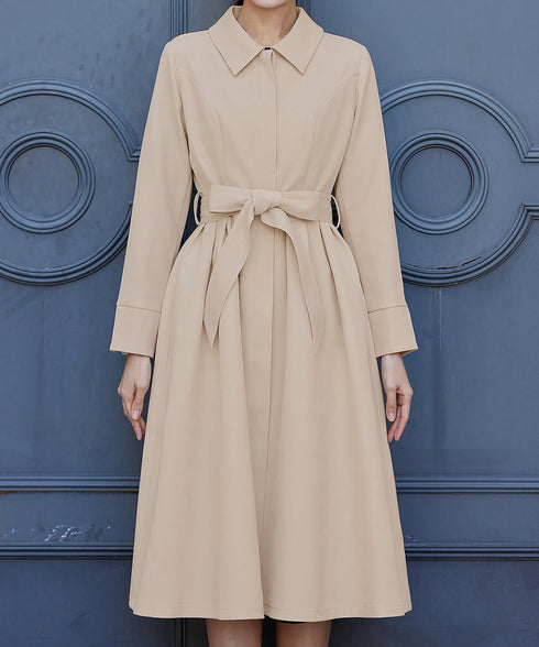 ステンカラードレスコート