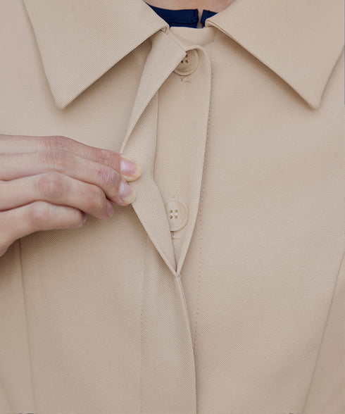 ステンカラードレスコート