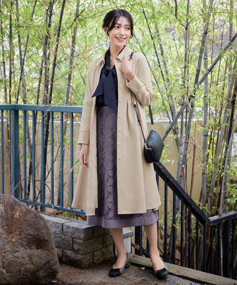 ステンカラードレスコート