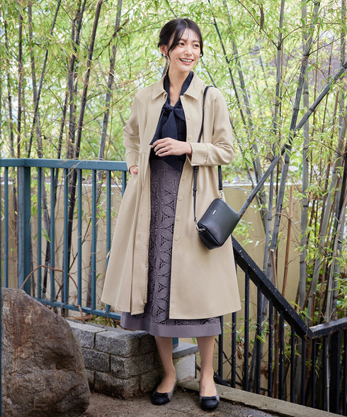 ステンカラードレスコート