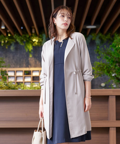 タックヨーク着流しパフスリ-ブコート