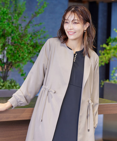 タックヨーク着流しパフスリ-ブコート