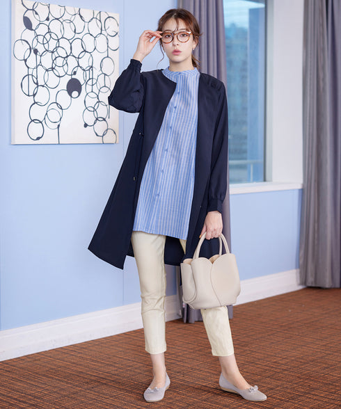 タックヨーク着流しパフスリ-ブコート