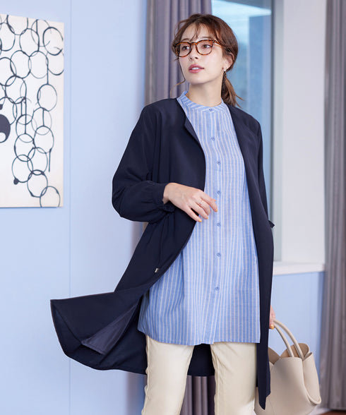 タックヨーク着流しパフスリ-ブコート