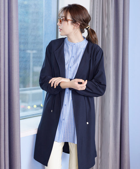 タックヨーク着流しパフスリ-ブコート