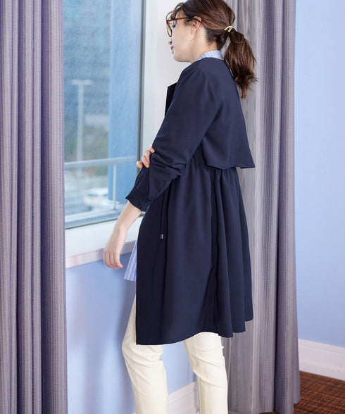 タックヨーク着流しパフスリ-ブコート