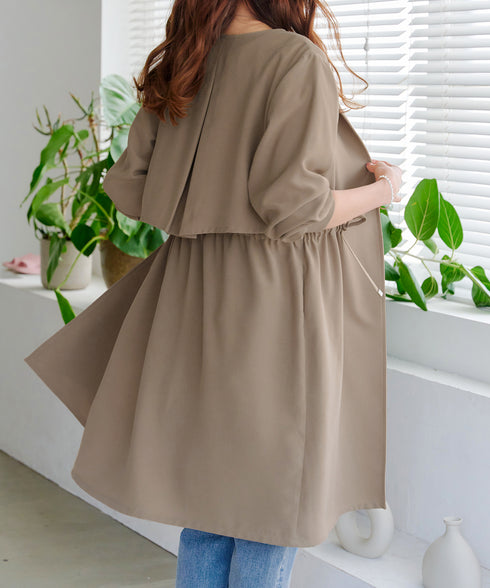 タックヨーク着流しパフスリ-ブコート