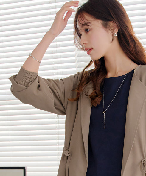 タックヨーク着流しパフスリ-ブコート