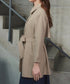 ステンカラーフレアミドルコート