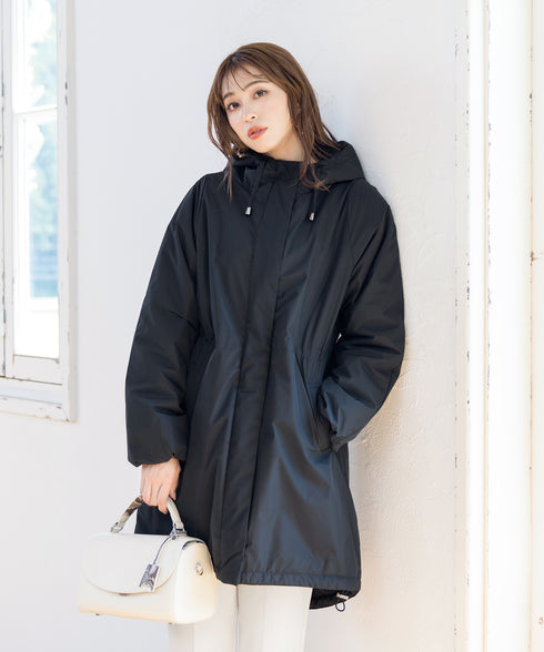 【安田美沙子さん着用】ウォーマル中綿フーデッドコート