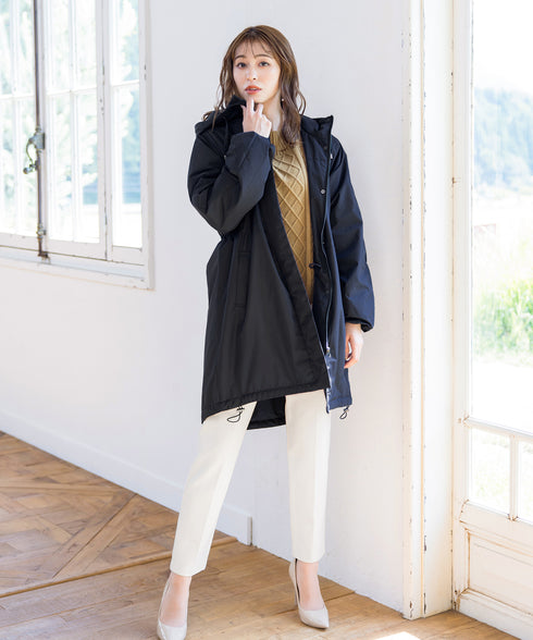 【安田美沙子さん着用】ウォーマル中綿フーデッドコート