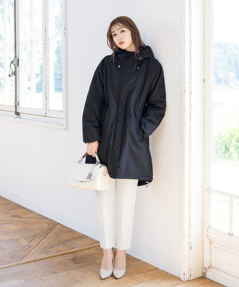 【安田美沙子さん着用】ウォーマル中綿フーデッドコート