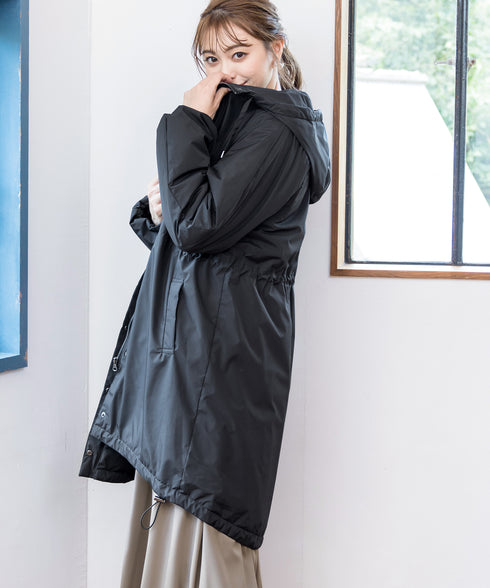 【安田美沙子さん着用】ウォーマル中綿フーデッドコート