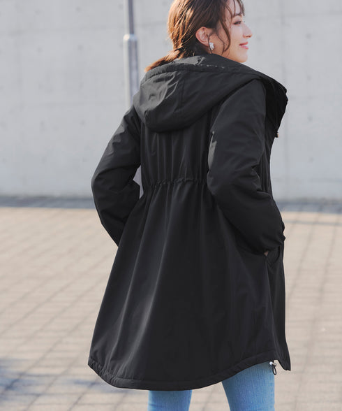 【安田美沙子さん着用】ウォーマル中綿フーデッドコート