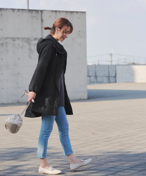 【安田美沙子さん着用】ウォーマル中綿フーデッドコート