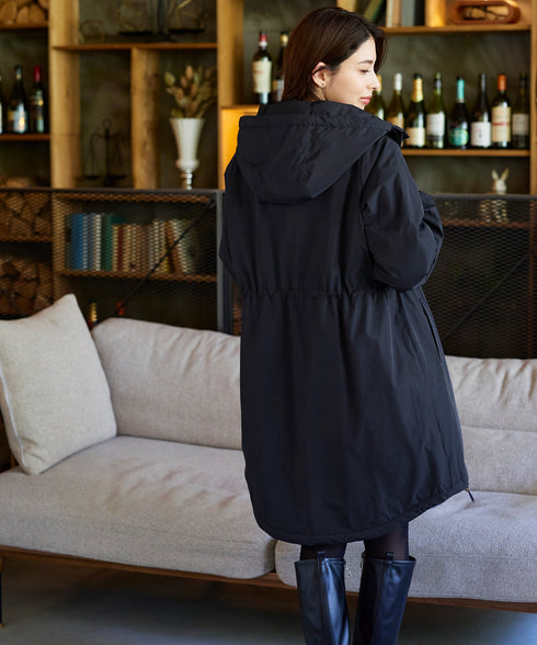 【安田美沙子さん着用】ウォーマル中綿フーデッドコート