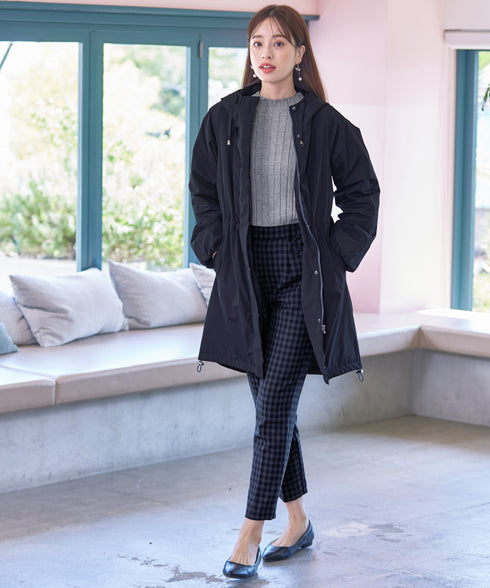 【安田美沙子さん着用】ウォーマル中綿フーデッドコート