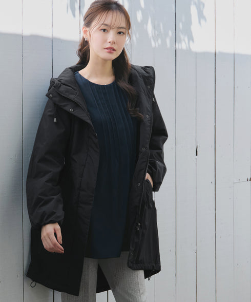 【安田美沙子さん着用】ウォーマル中綿フーデッドコート