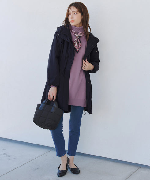 【安田美沙子さん着用】ウォーマル中綿フーデッドコート