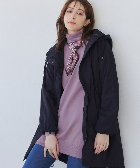 【安田美沙子さん着用】ウォーマル中綿フーデッドコート